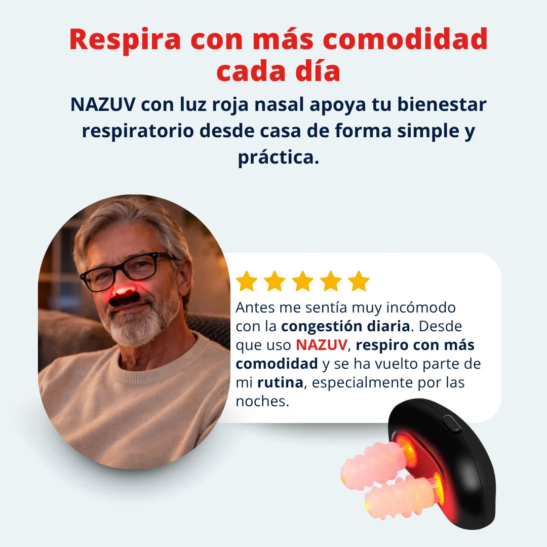 NAZUV Terapia Nasal de Luz Roja